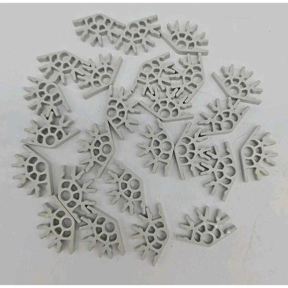 25 K'nex 5-Way Connector Light Gray Replacement Parts Pieces Knex #90949 Toys